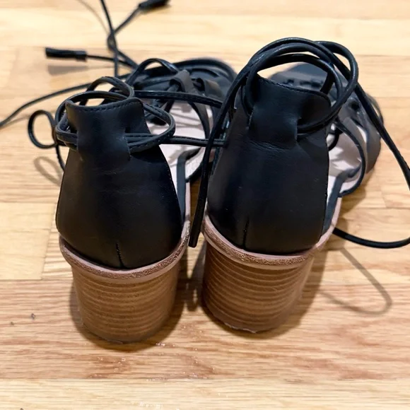 Madewell Daniela Block Heel Lace Up Sandals - Picture 7 of 13